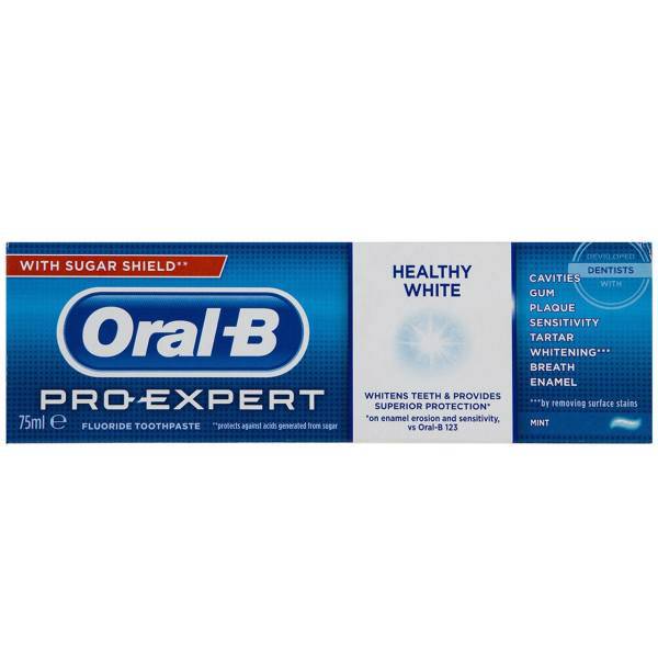 oral b healthy white toothpaste